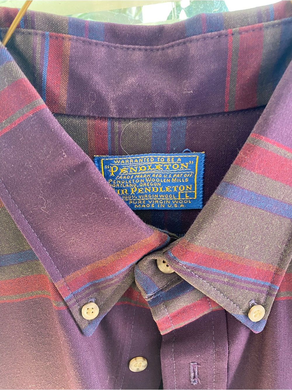 Vintage Pendleton made in USA button down